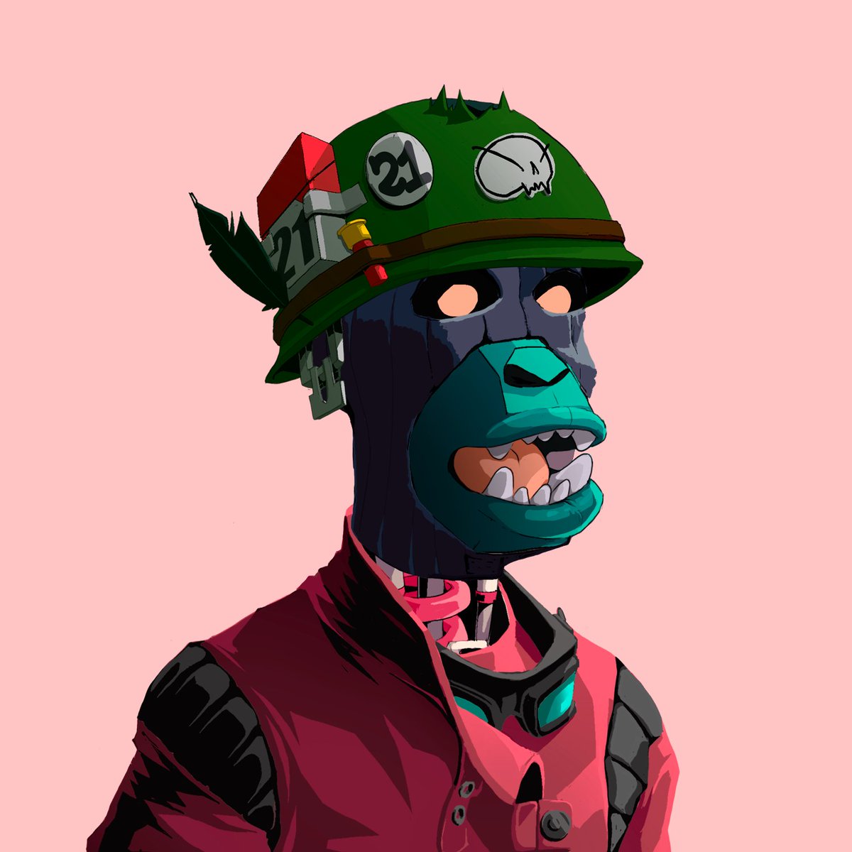 Carnage_sol's tweet photo. My favourite @Primatesnft from my collection. What else do I need? I'm thinking about getting a Guzzler Hat https://t.co/xV7LanTheB