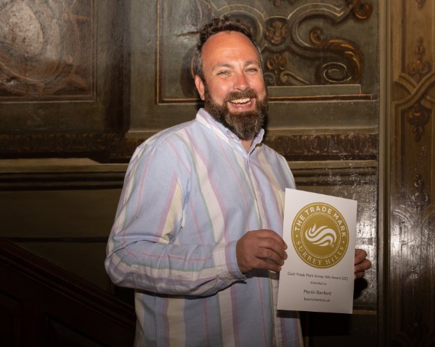 CranleighBiz's tweet image. Cranleigh Chamber of Commerce president @martinbamford received the coveted Gold Trade Mark Surrey Hills Award 2022 this week in recognition of his commitment and the time he gives to Surrey Hills and the local community in Cranleigh, as well as his inspiration to others.