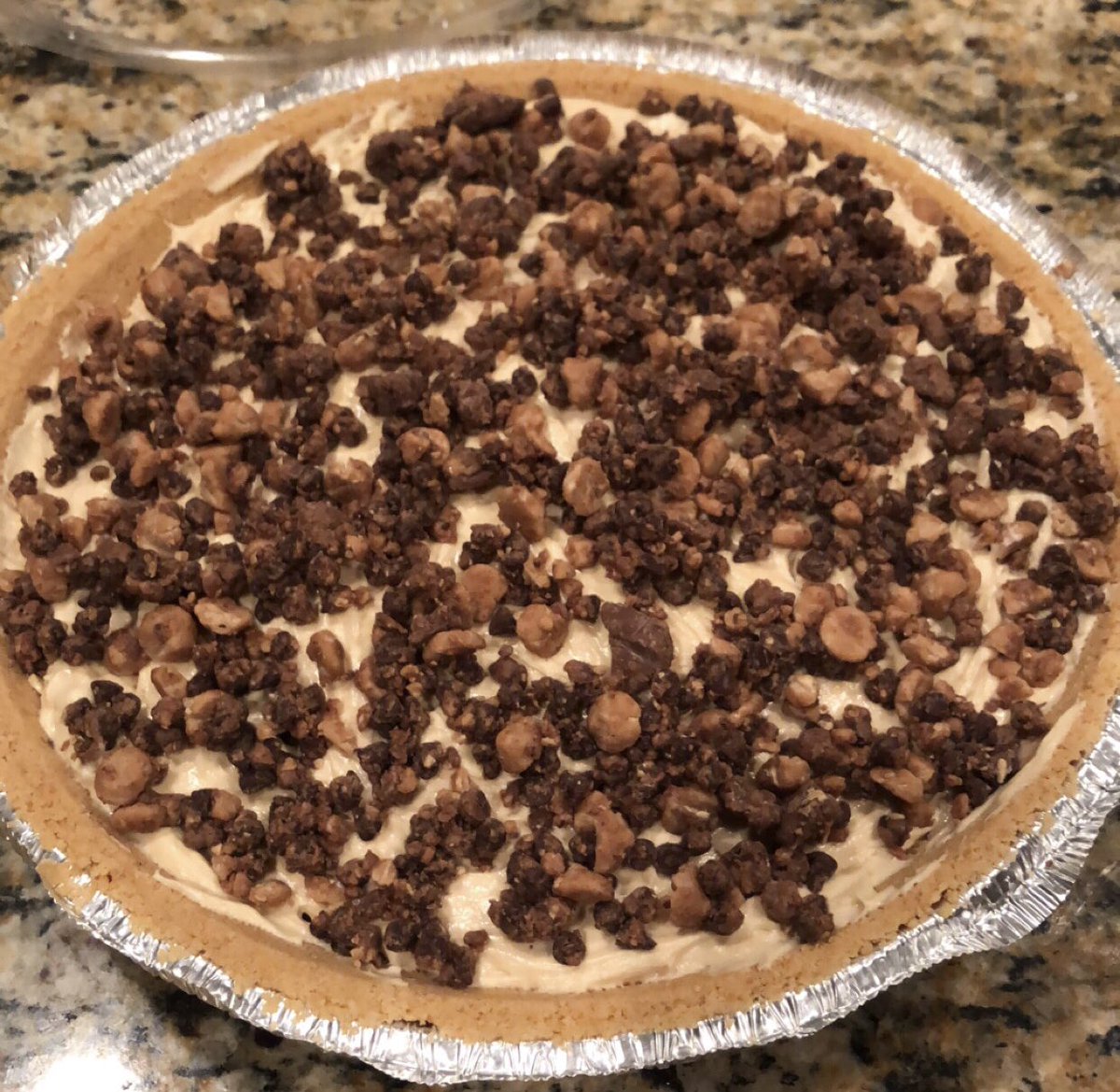 New recipe: Peanut Butter Pie  
It was delicious 😋 #ricesummerchallenge