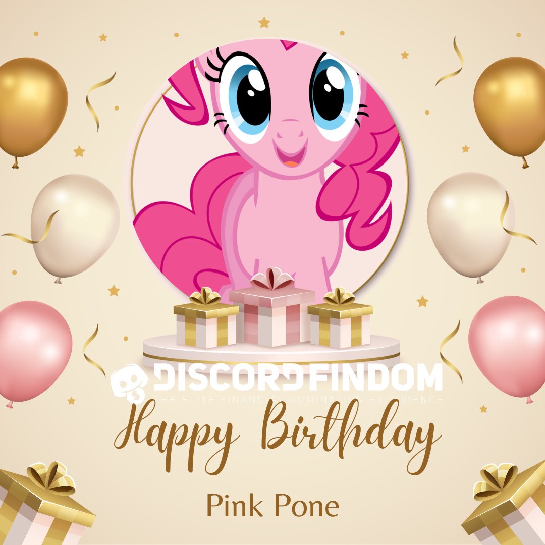 DiscordFindom's tweet photo. @DiscordFindom would like to wish one of our cherished members a fantastic birthday.
Happy Birthday @pink_pone1 ๐ โค๏ธ
Findom #dfvd #discordfindom https://t.co/1yATP6MqTV