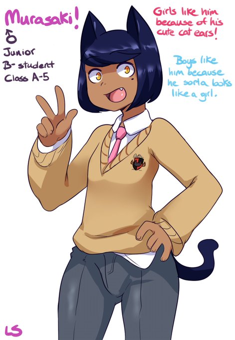 1 pic. Murasaki Facts ? :3 OC from @0Lightsource 
Boys n girls loves me! uwu ?

Retweet pls ? https://t