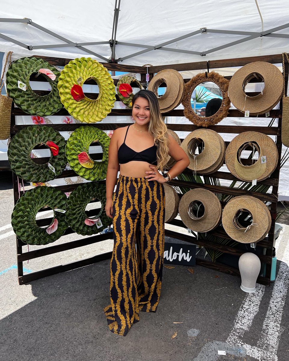 tealkealohi's tweet photo. You’ll only catch me wearing pants from @AlexisAkiona from now on … thank u https://t.co/i4iuQ0V2LO