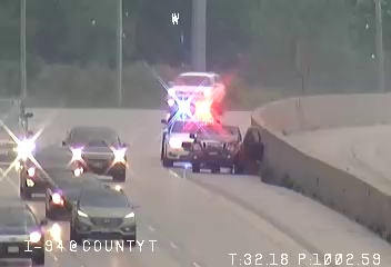 WisconsinNews3's tweet photo. Waukesha | 
Roadway I-94
Direction Eastbound
Description Incidents - Crash on I-94 East 1.2 miles beyond County G. The left shoulder is blocked. https://t.co/uVGgmx7N5O