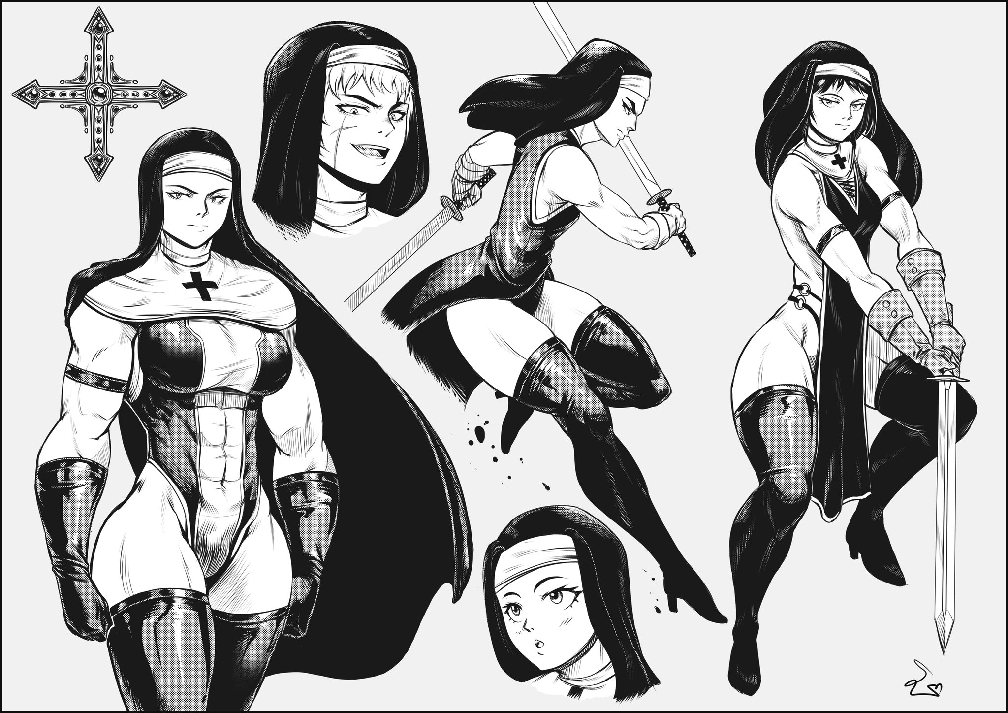 Krashzone On Twitter Rt Speedl00ver Some Manga Warrior Nuns 