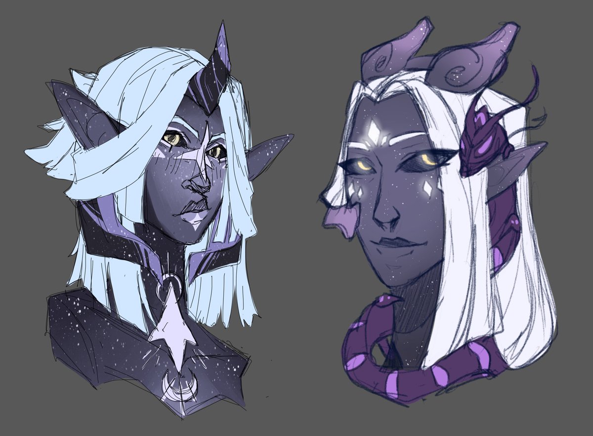 Arikashikara's tweet photo. New vs old. Alhena got a small retouch-
#TheDragonPrince #thedragonprinceoc #TDP #tdpoc #startouchedelf #OC #originalcharacter https://t.co/b1O3RVLHiw