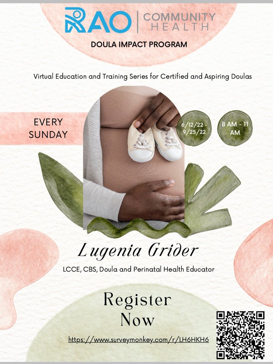 Virtual Education and Training Series for Certified and Aspiring Doulas #birthdoulas #maternalchildhealth