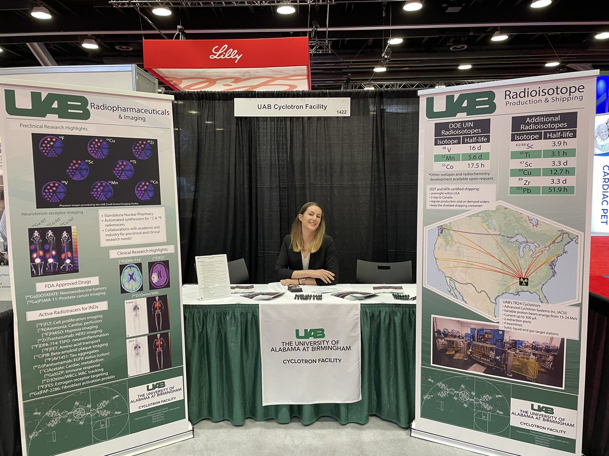 Come see us at our booth, 1422! #UABIsotopes #SNMMI2022 <a href="/LapiSuzanne/">Suzanne Lapi</a>