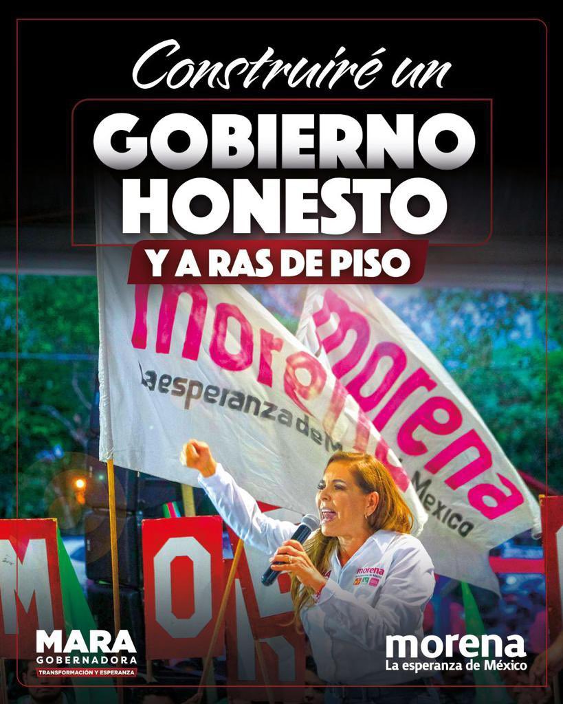MaraLezama's tweet photo. Seremos el ejemplo de un gobierno austero, cercano al pueblo y que trabaje a ras del piso para poder llevar a todas y todos, un #CambioVerdadero. #QueSigaLa4T #MaraGobernadora @PartidoMorenaMx https://t.co/cUqu2dDM2i