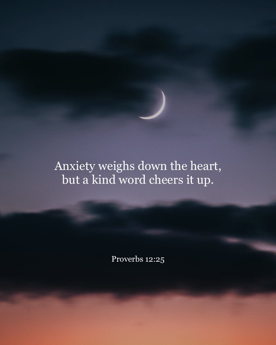 YouVersion's tweet image. Proverbs 12:25