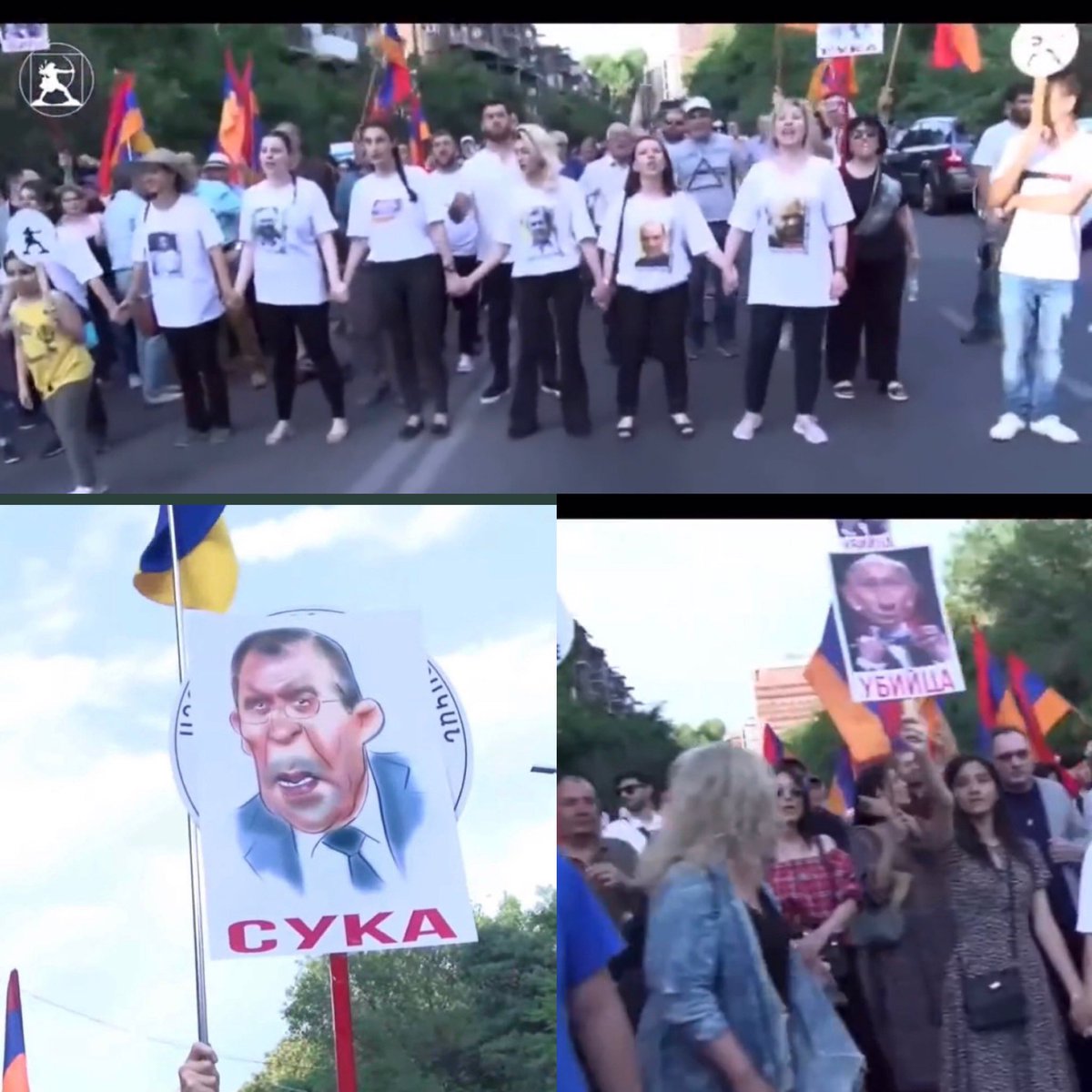 BeShahARM's tweet photo. “Docek” Lavrova u Jermeniji,Jerevan! 
Pametnom je 1x dovoljno kazati i pokazati! 
#armenia #lavrov #UkraineWar #russianagression #russia #Ukraine️ #war https://t.co/iwKXe80OkZ