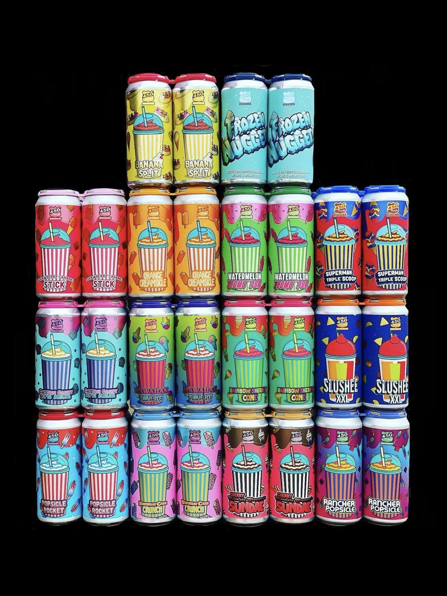 SonderDistro's tweet image. 🍨🍦🍧4️⃣5️⃣0️⃣🍧🍦🍨
New month, new drop of alllll the @450North ice cream popsicle Slushy’s!

Dropping all over VA next week 🎉

#450northbrewing #450north #sonderdistribution #sonderdistro #fruitedsour #slushybeer #smoothy #drinktherainbow #vividbeer