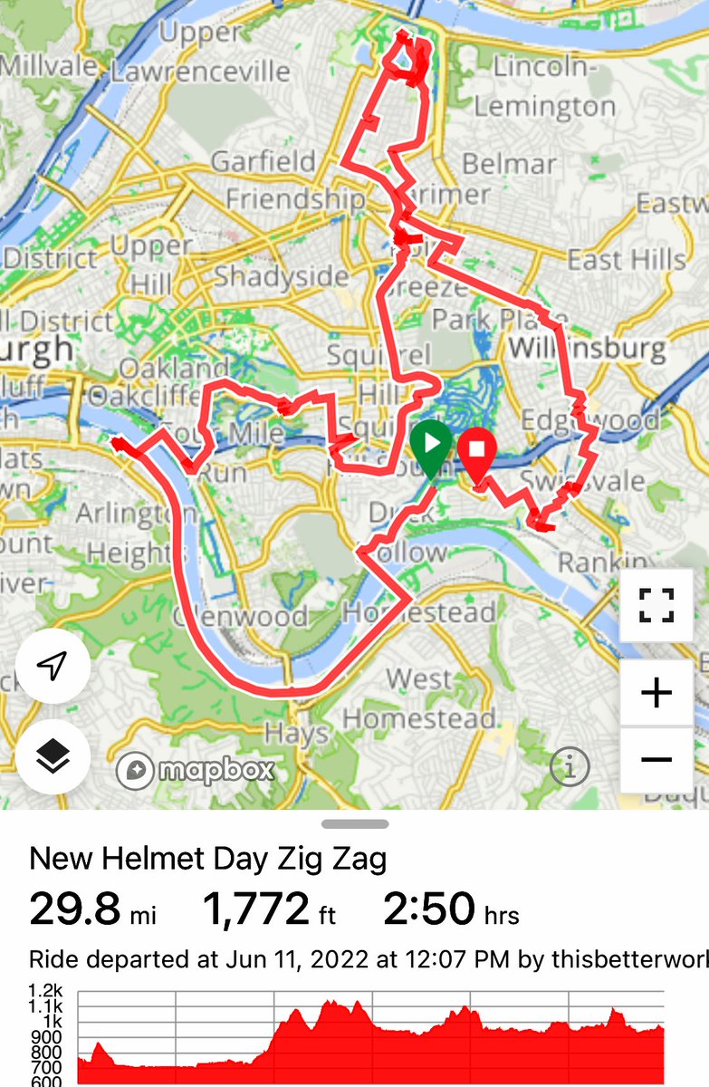 lynsie's tweet photo. Recovery ride complete. #loggingmiles #bikepgh https://t.co/nkhYS3w2PB