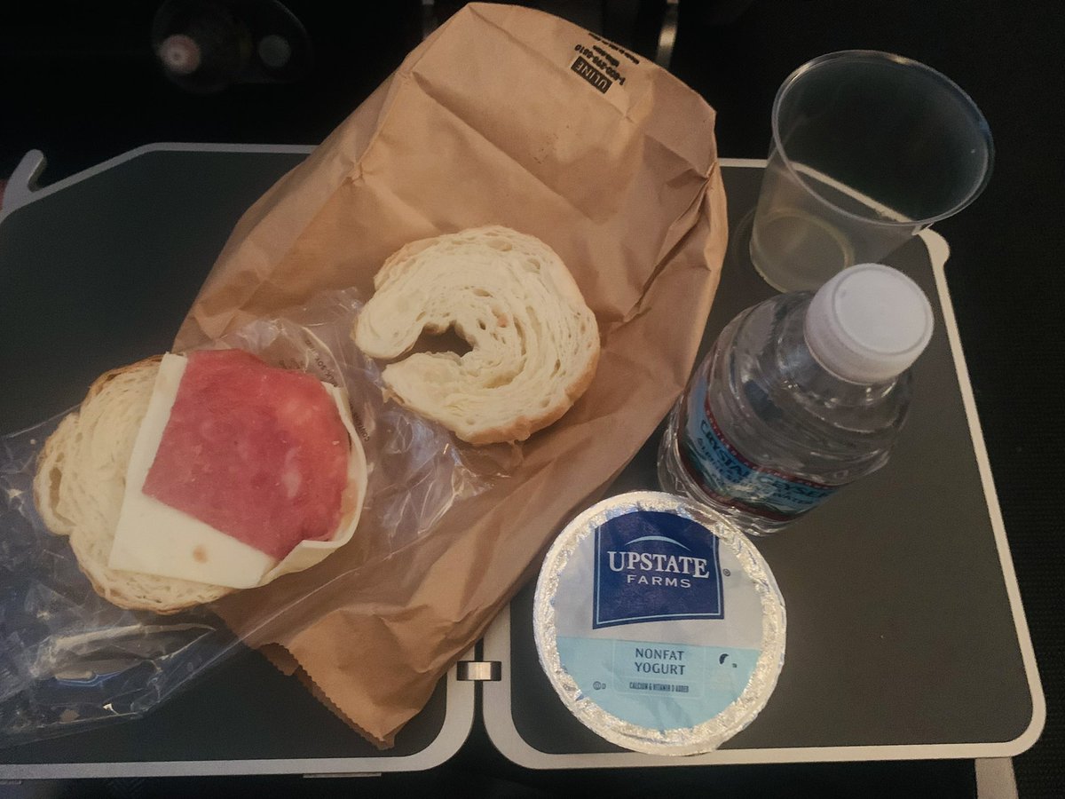 sheg579363's tweet photo. @British_Airways Just returned world traveller plus BA 2036 from Orlando, is this the quality of food we paid all the extra for?  Supposedly Ham and cheese, looked more like plastic food from a child’s play set!
Disgusted to say the least! https://t.co/V5JRP9ZLVN