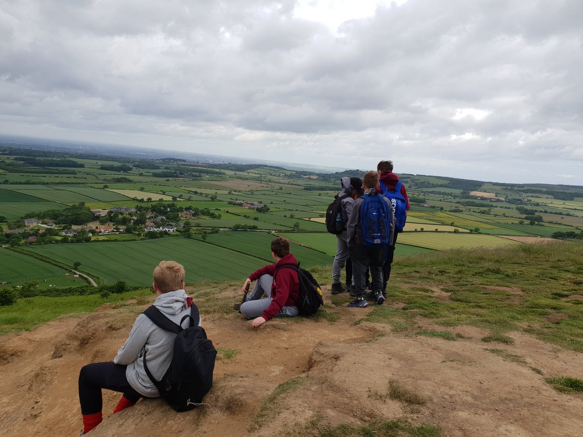 5thDurham's tweet photo. A good walk up Roseberry Topping, then to Captain Cooks memorial. We took our time to practice some different navigation techniques, so not many pictures. Thank you to @jaynegibson45 and @sharonvaseyblu1 for supporting us and all the parents for transport. https://t.co/TGu7W7Hps1