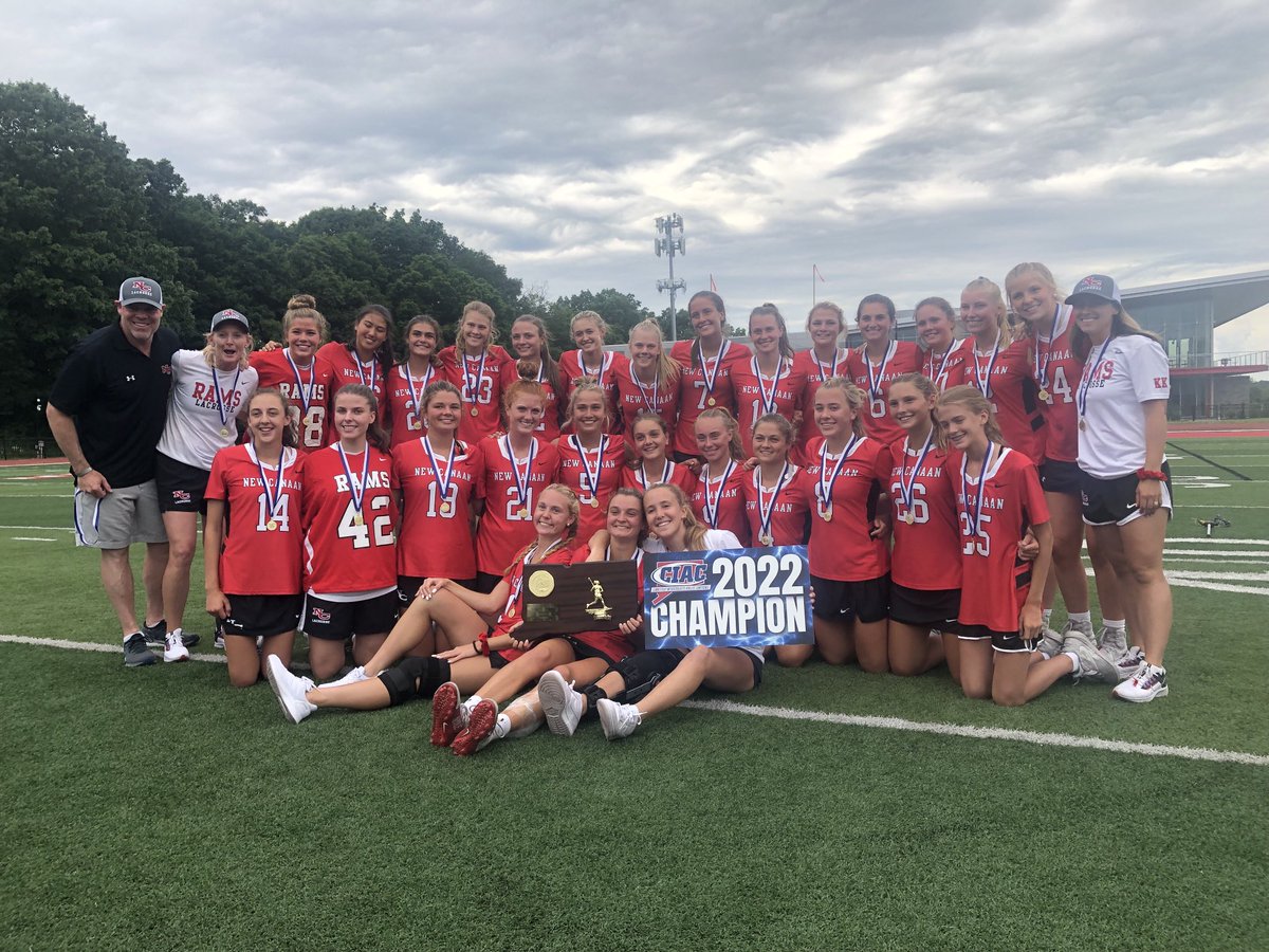 New Canaan wins the Class L girls lacrosse championship 14-13 over Darien. It’s the first time NC has won FCIAC and CIAC titles in the same season #ctglax ⁦@GameTimeCT⁩