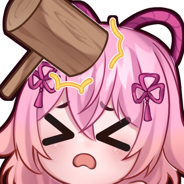 I finally have new emotes~ 

Draw by the super amazing <a href="/yubaenimu/">🧡YuBae // VGEN 🧡 -comms open!-</a> 💗💗

Here’s the bonk one that all of u have been asking for! Still waiting for twitch to approve them but hope everyone likes them~