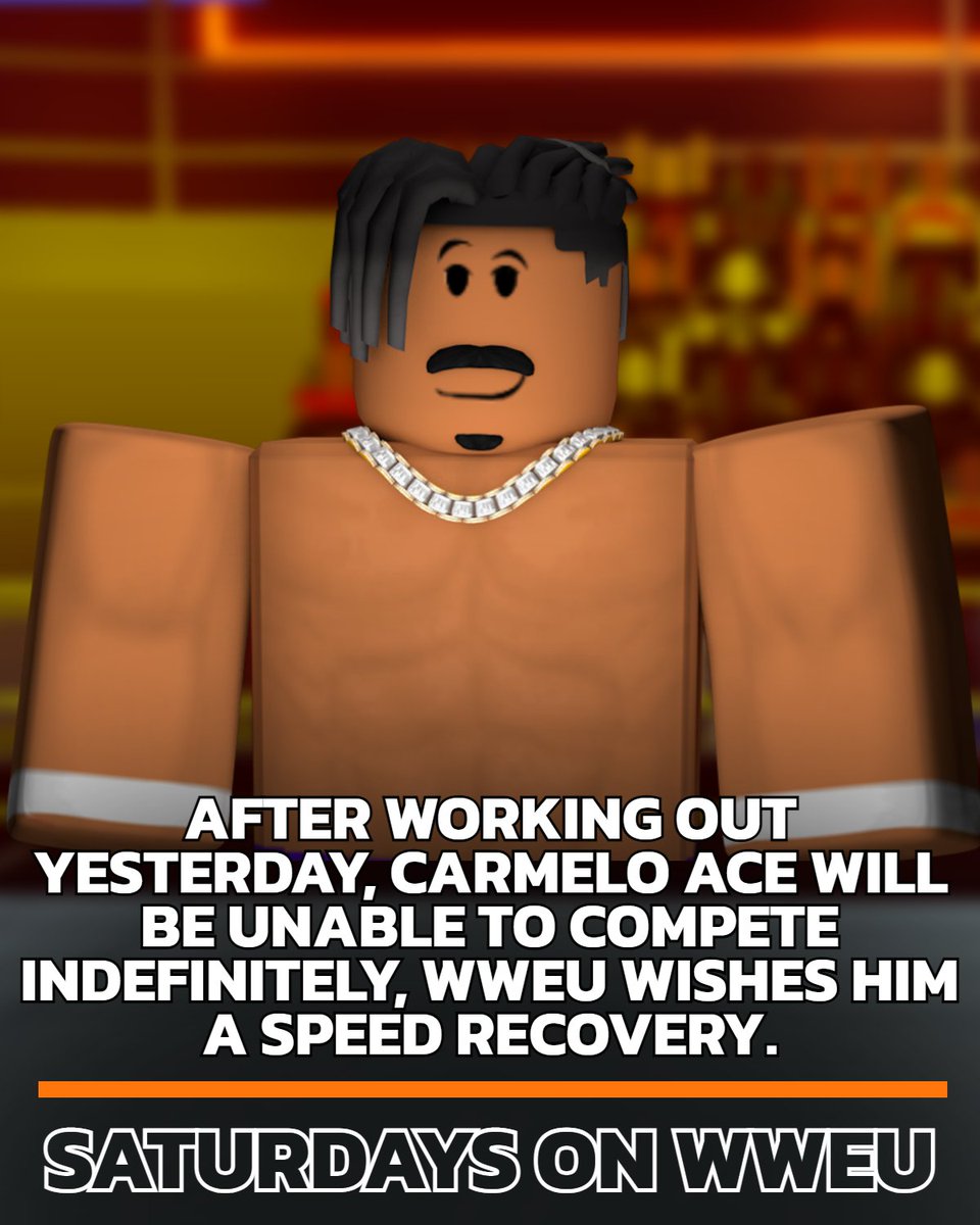 WWEUNXT's tweet photo. Update: We are sadden to announce that Carmelo Ace will no longer compete until he recovers from his injury. https://t.co/crztKhoVAI