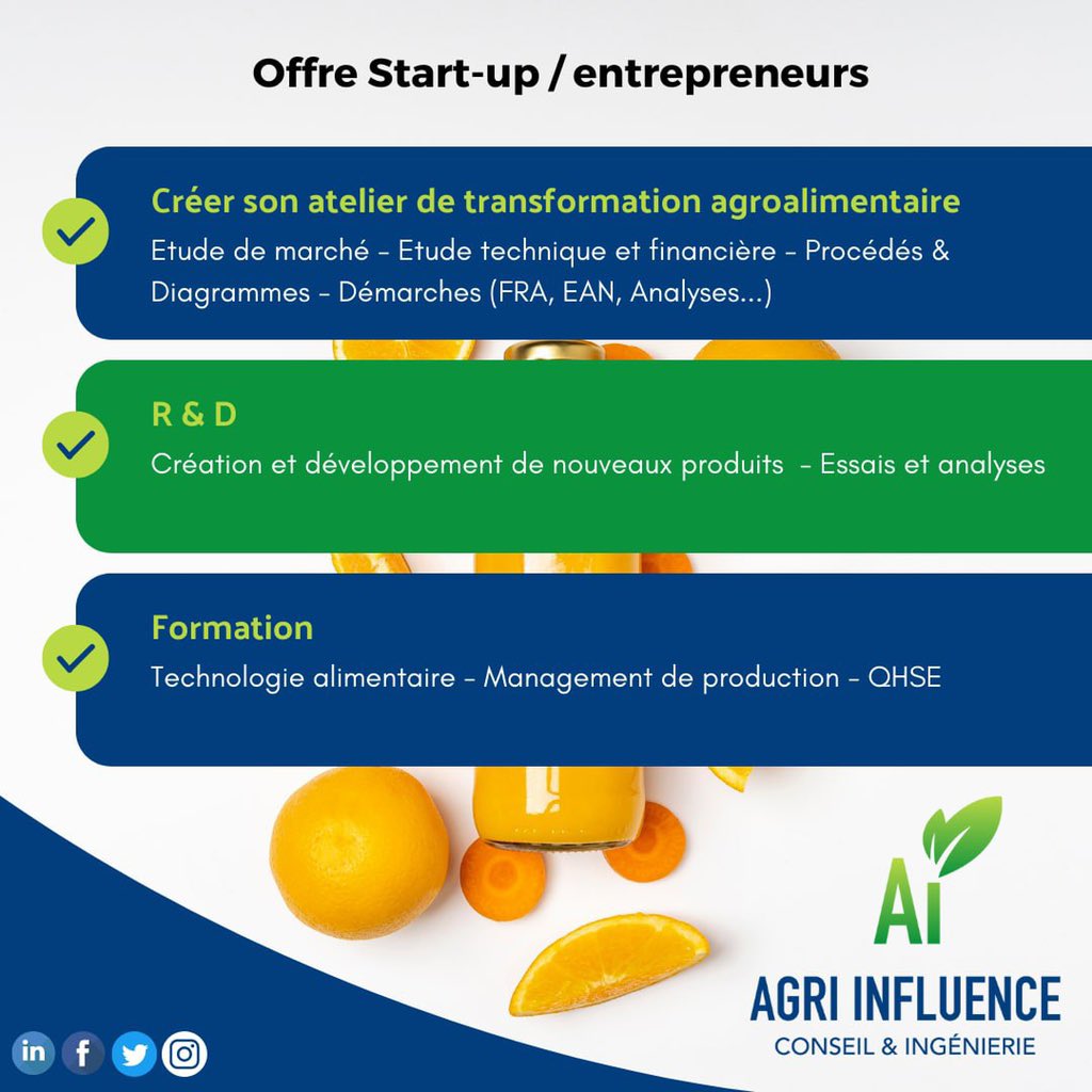 agri_influence's tweet photo. Agri Influence , votre partenaire dans la transformation agroalimentaire. Des solutions sur mesures et adaptées à vos besoins : produits / conservation / équipements / emballages. https://t.co/OOH0peAabZ