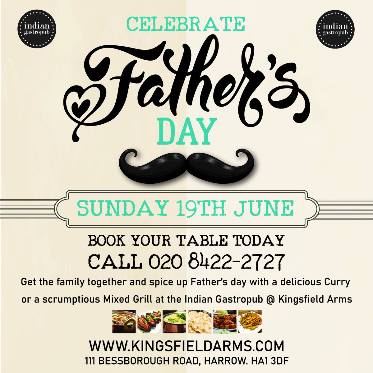 KingsfieldArms's tweet photo. Come along &amp; Celebrate Father's Day by treating Dad to some delicious Spring Lamb Chops, washed down with a cool, refreshing Cobra. Reserve your table - call 020 8422 2727! #fathersday2022 #fathersday  #harrow #pinner #hatchend #hatchend #ruislip #wembley https://t.co/kCdYsbtg8W
