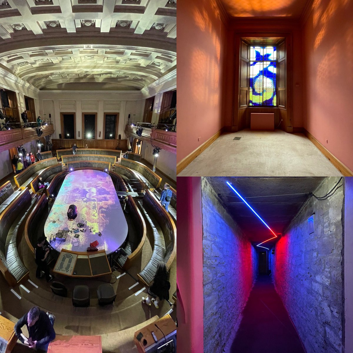 captainjpd's tweet photo. Visited @hiddendoorarts earlier. Brilliant to finally explore inside the old royal high school building 🧭 https://t.co/RfJzsJ6IvQ