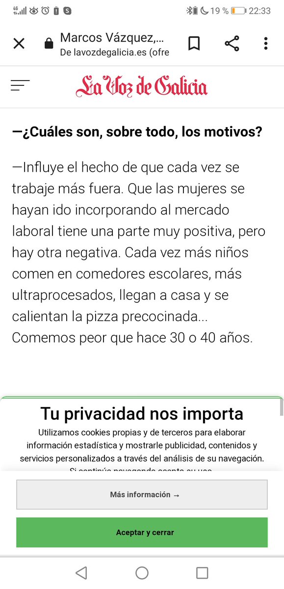 MK9o's tweet photo. Esquiusmi? Soy yo o vaia, que la mujer se haya incorporado al mundo laboral ha ayudado a la malnutrición en las familias? #machismo #losPadresExisten #noticiasmachistas https://t.co/5dBcyY9bD7 #lavozdegalicia https://t.co/px9iL4jcFK