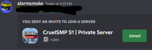 SurvivedSMP's tweet photo. If you got this message you saying it yes or no? https://t.co/HPzVC48tuf