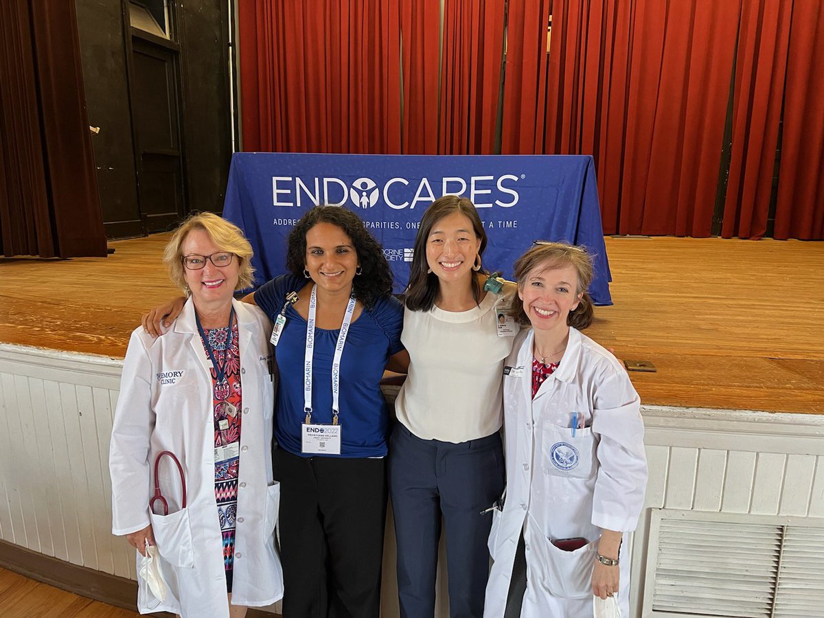 Proud of our endocrine faculty leading and participating in #ENDO2022 Endo Cares program bringing endocrine care to the local Georgia community in Georgia. Drs. Haw, Vellanki, Sweeney, Burgess @TheEndoSociety