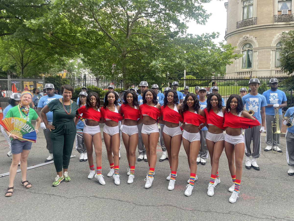 Thank you @MayorBowser @dcpublicschools @music_DCPS @CapitalPrideDC for having us at the Capital Pride Parade. First DC high school marching band to participate! Well are an inclusive organization where everyone is celebrated for showcasing their authentic selves!