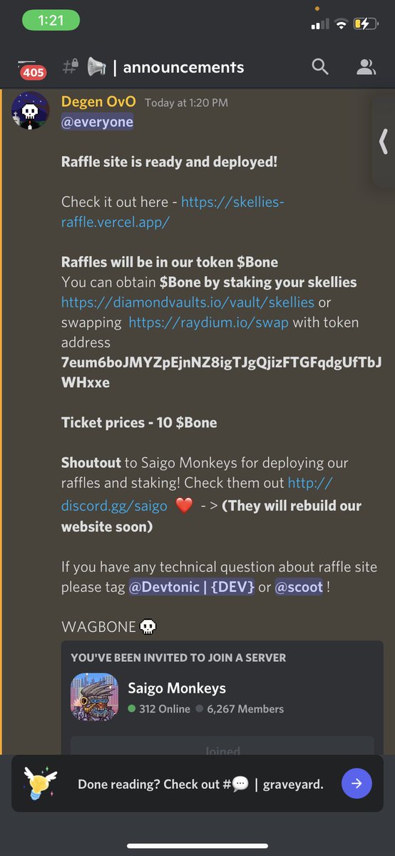 11/06  we keep building
<a href="/SaigoMonkeys/">Saigo Monkeys {12 12}</a> 🤝 @SkelliesDAO