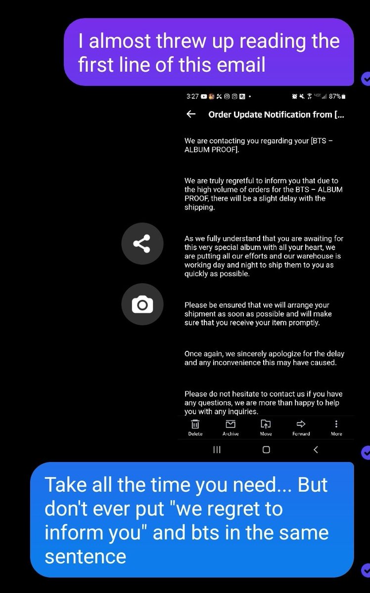 PiscesBored's tweet photo. #bts #Proof

I almost had a heart attack. For roughly 1/3 of a second, my entire body stopped functioning. 

Is BTS PTSD a thing? I think it might be. https://t.co/3BCmoCaGOj