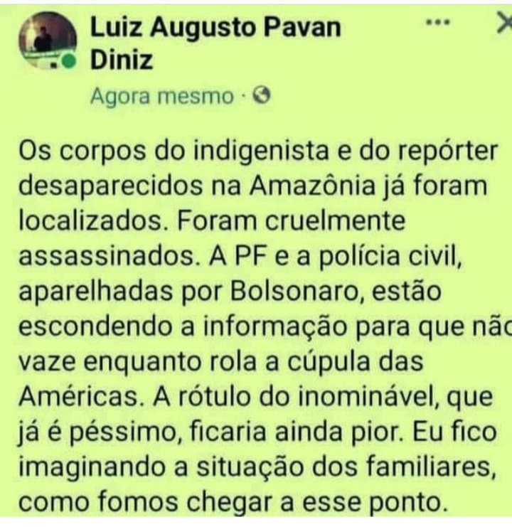 edneigomes11's tweet photo. 🇧🇷🚩🚩🚩 #Lula13Presidente
#DonPhilips #Brunoaraujo https://t.co/0yjXXLyXPJ