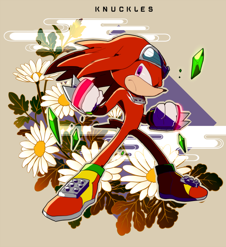 100年前に描いたソニ絵 #KnucklesTheEchidna 