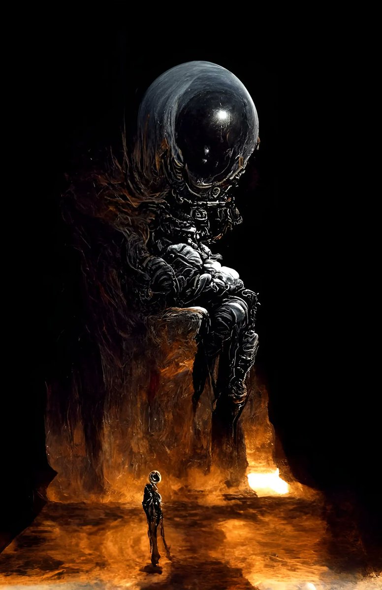 Neo Thinker is on <a href="/TeiaCommunity/">Teia Community</a>  🤔

teia.art/objkt/745623

This artwork inspired of The Thinker bronze sculpture by "Auguste Rodin" , based on "The Divine Comedy" by "Dante Alighieri" ...