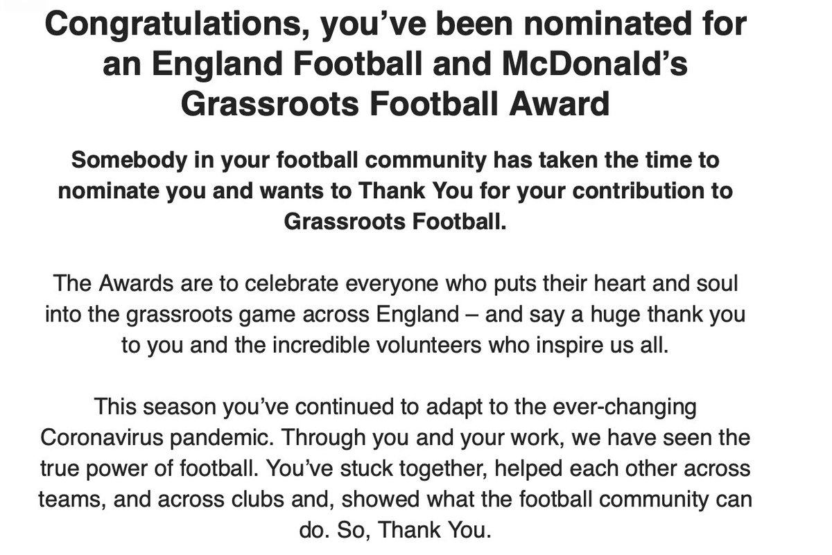 LSFC__'s tweet image. Honoured to be nominated for an England Grassroots award in our first full season @EnglandFootball 🙏🏾

Thank you to whoever put us forward, appreciate the love! ❤️⚽️  

#WeAreLSFC