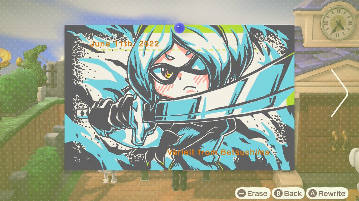 Varleitt's tweet photo. 2B Splatoon style 

#2b #yorhano2typeb #nierautomata #splatoon #sword #AnimalCrossingNewHorizons https://t.co/k4GZShFnKw