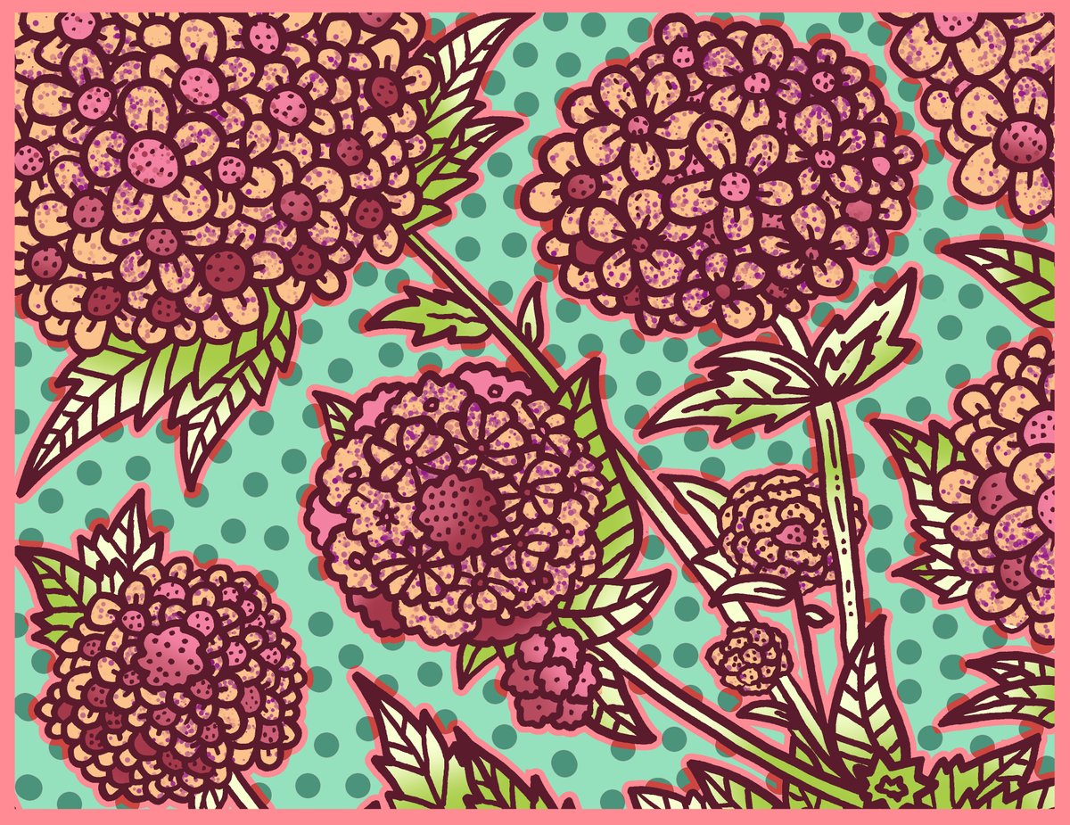 McPuffStudio's tweet photo. Illustration of some flowers I saw https://t.co/PNx3PBf3iC
