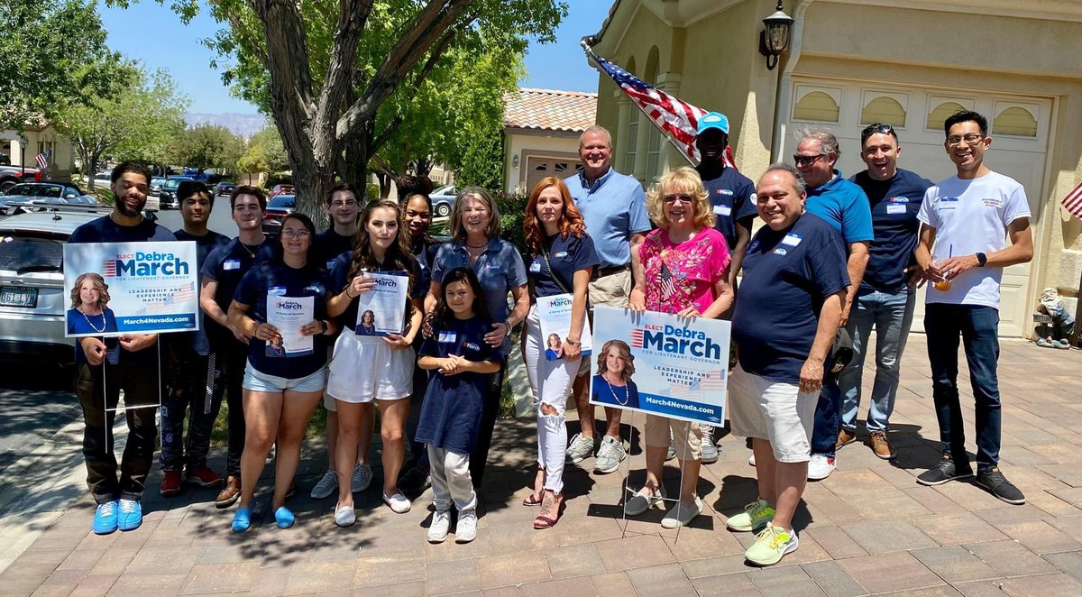 debra_march's tweet photo. We are in the final stretch! I am so grateful for all of the support our campaign has received from every corner of our great state. It would be my honor to serve as your next Lieutenant Governor of Nevada. #LtGovernor2022 https://t.co/3PWM4lXMXe