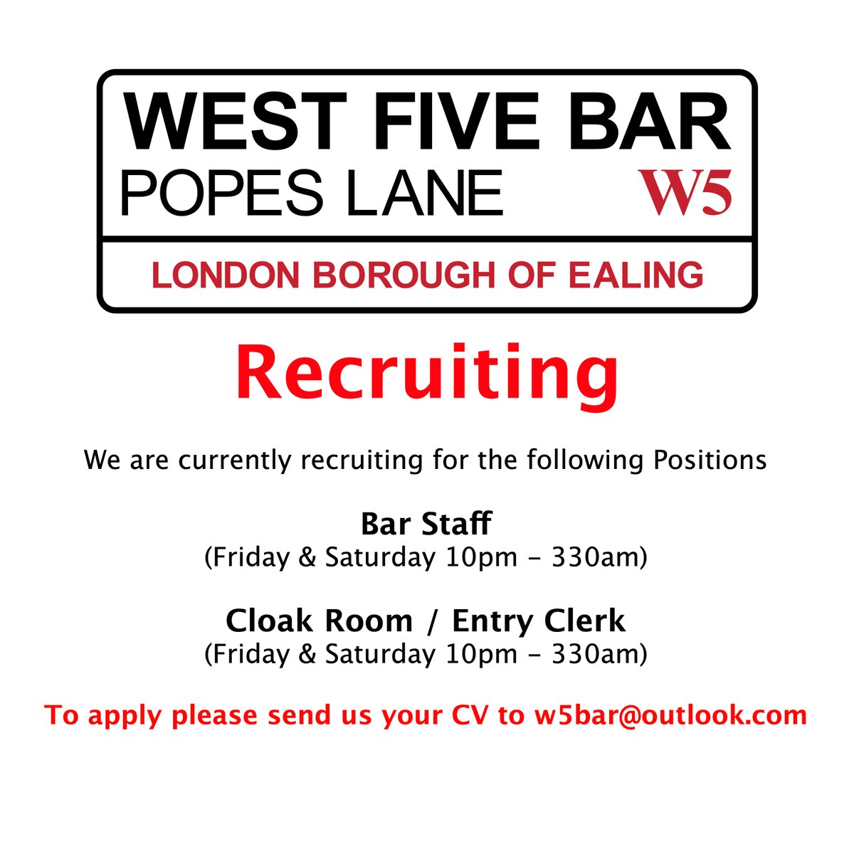 West 5 Bar tweet media