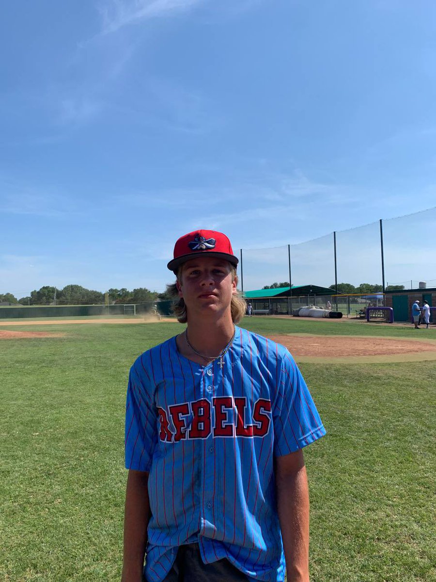 F: Rebels 8, NETX-SEO Outlaws 1 PoG: @carsbailey12 4 IP, 6K Notable: @Saintmtz10 2-2, 2H, RBI