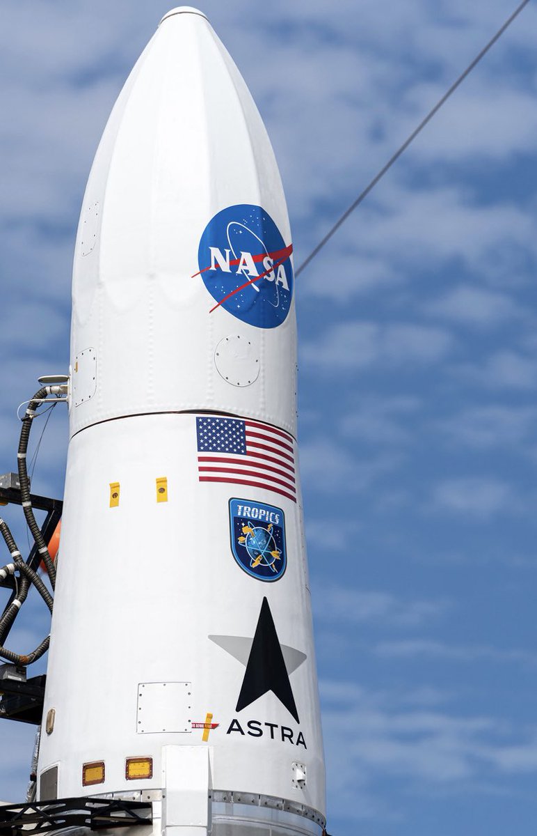 NASAKennedy's tweet image. Two CubeSats will launch atop @Astra’s Rocket 3.3 no earlier than Sunday, June 12, for @NASA's TROPICS-1 mission!

These satellites will study tropical cyclones to help improve forecasting, provide better insights into their formation, &amp;amp; more: go.nasa.gov/3HiSCKn

📸: Astra