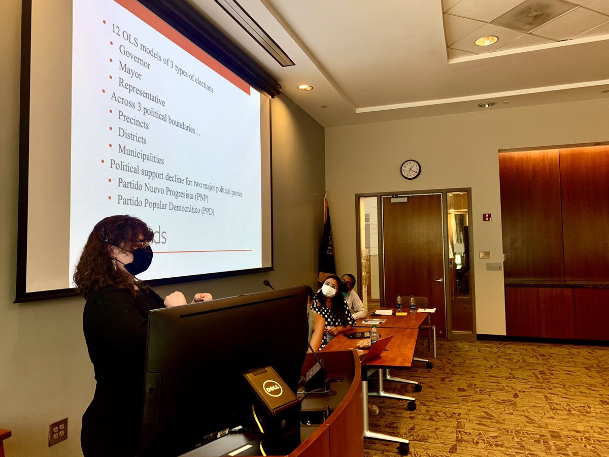 fernandotormos's tweet photo. Enjoyed presenting on the electoral consequences of disaster management at #ANREP with @MaryAPainter and our stellar student collaborator Brevin Franklin. https://t.co/H0bTWTkL8f