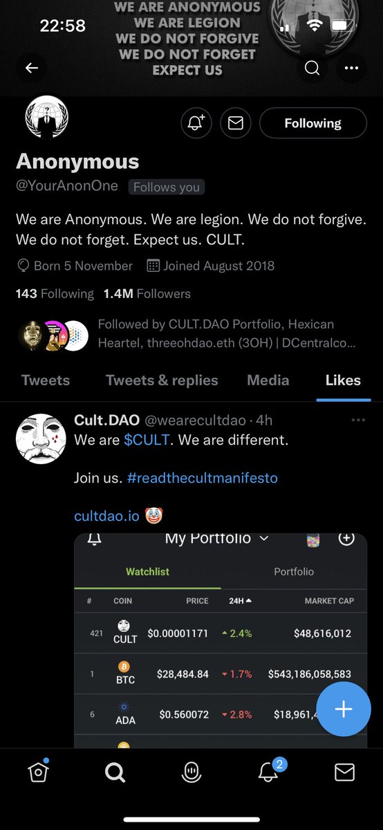wearecultdao's tweet photo. Psst. We’re everywhere 👀 $CULT #wearecultdao 🤡 $RVLT https://t.co/RXWDwT3Yh1