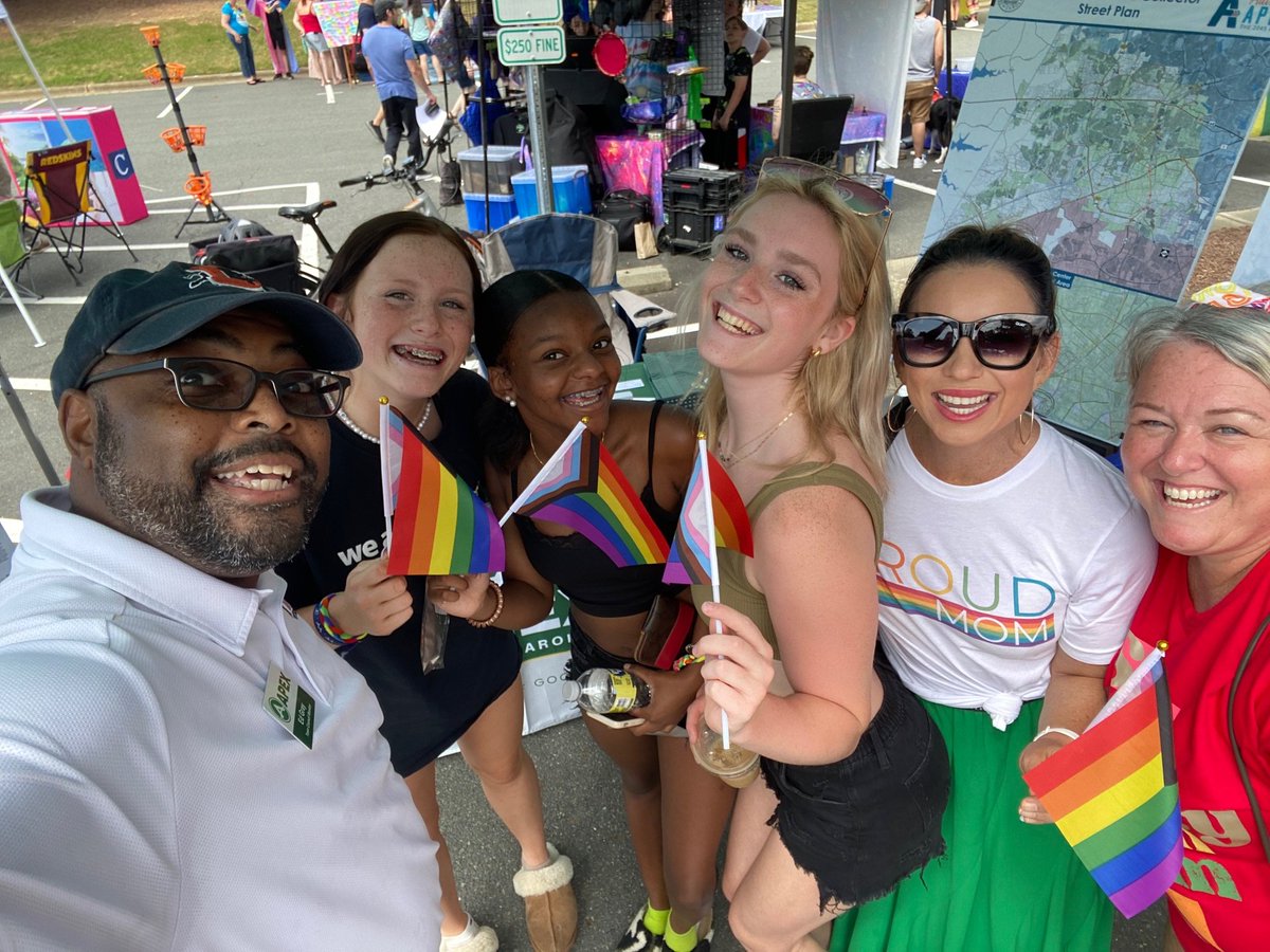 EdGray4Apex's tweet photo. #ApexPrideFest is in full swing! Such a great turnout! A special thank you to the @EqualityNC staff here today. @EqualityNC has been instrumental in making sure our festival is an event the citizens of #Apex and #NorthCarolina can all be proud of! #Pride #equality #equalitync https://t.co/RMm4jIct62