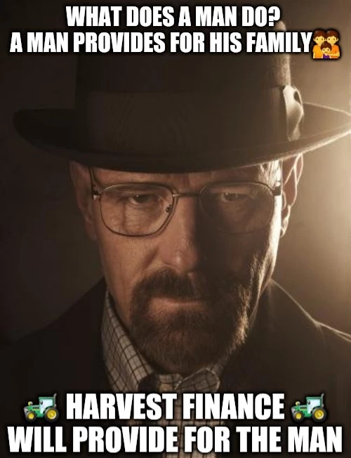 pvmihalache's tweet image. It started with #BreadForThePeople and it reached the status of a global brand! I am talking about @harvest_finance ... the honest work that provides for my family! The tools are great, the pools are great, and to community is amazing! Once a farmer... always a farmer!