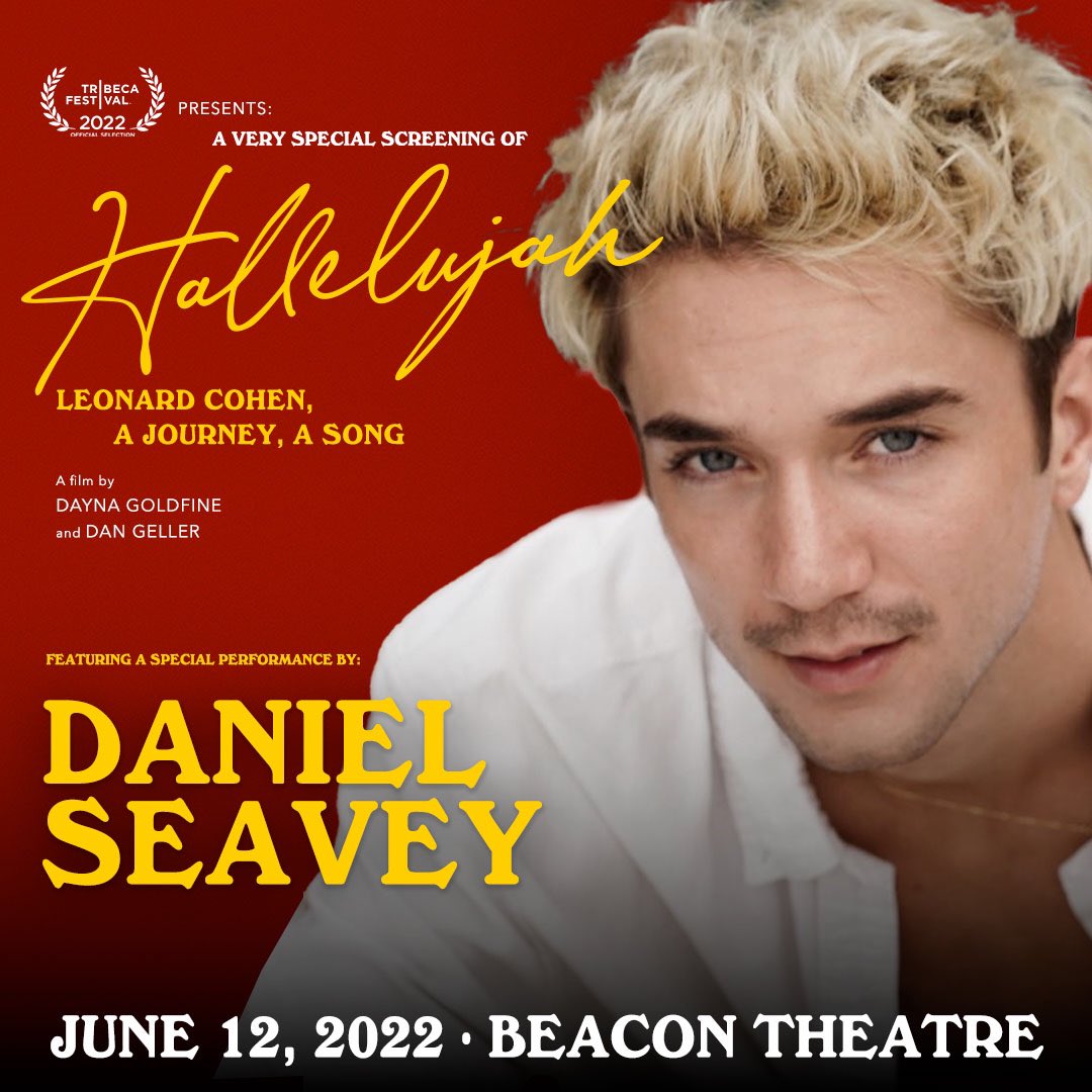 our brother @SeaveyDaniel is performing “Hallelujah” tomorrow night at the Beacon Theatre in nyc. show daniel some love below for this special moment. we can’t wait to see u crush it 🤍