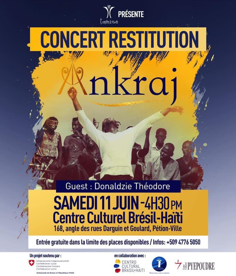 JeffCadichon's tweet photo. Moment de qualité. Projet ambitieux permettant à de jeunes artistes de devenir les voix du changement social. 
#Ankraj #Angaje #Kreye #Aji https://t.co/xSw1HZOZuK