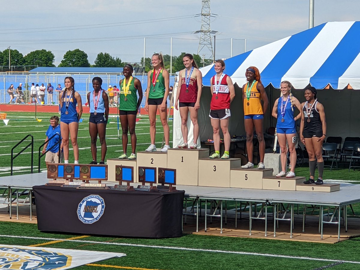 PC_TrackField's tweet photo. 2022 MSHSL State Tournament
Laubenra Ben
100m Dash
4th place 
💚💛 https://t.co/4ntuOUqfJn