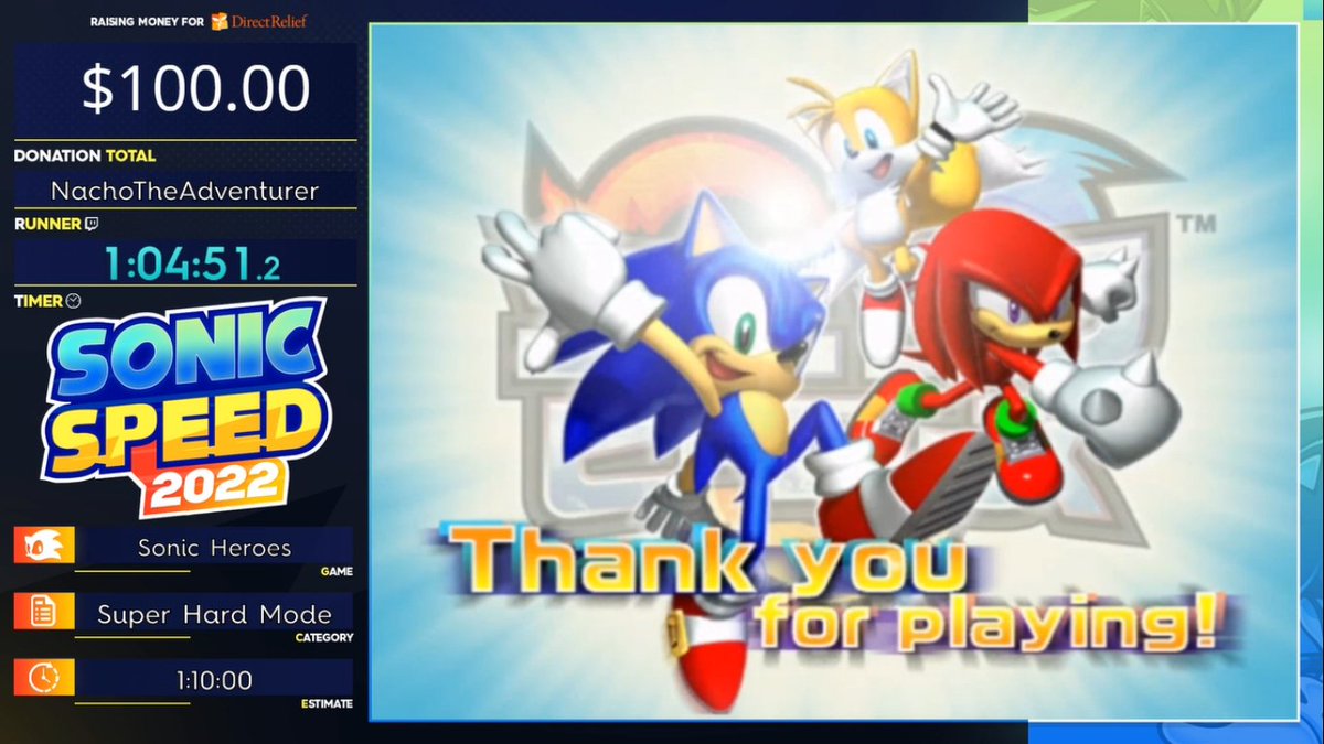 NachoAdventurer's tweet image. It was an amazing moment! The runs went really well i had a lot of fun and the commentary was really good.
Huge shotouts to all my comentators
SADX: @TheAlphaDolphin and Gpro
S3AIR: @huds601 and @BenInSweden
Heroes: @CriticalCyd and @IAmGpro
You all are so awesome!