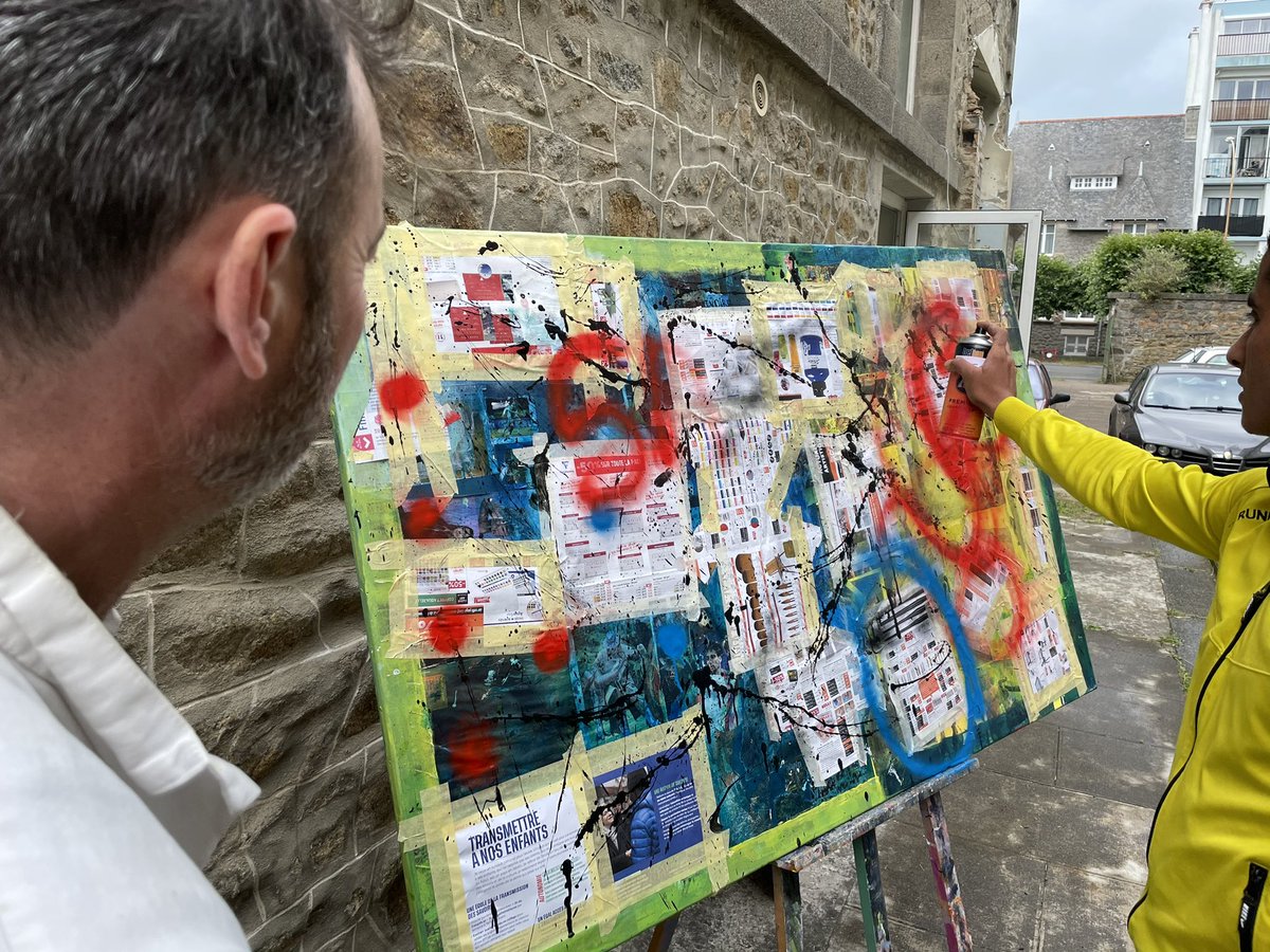 Reportage sur des MNA à Saint-Brieuc lors d’un atelier de peinture avec l’artiste-peintre Emmanuel Pajot. Histoire de peut-être casser quelques représentations #Migrants