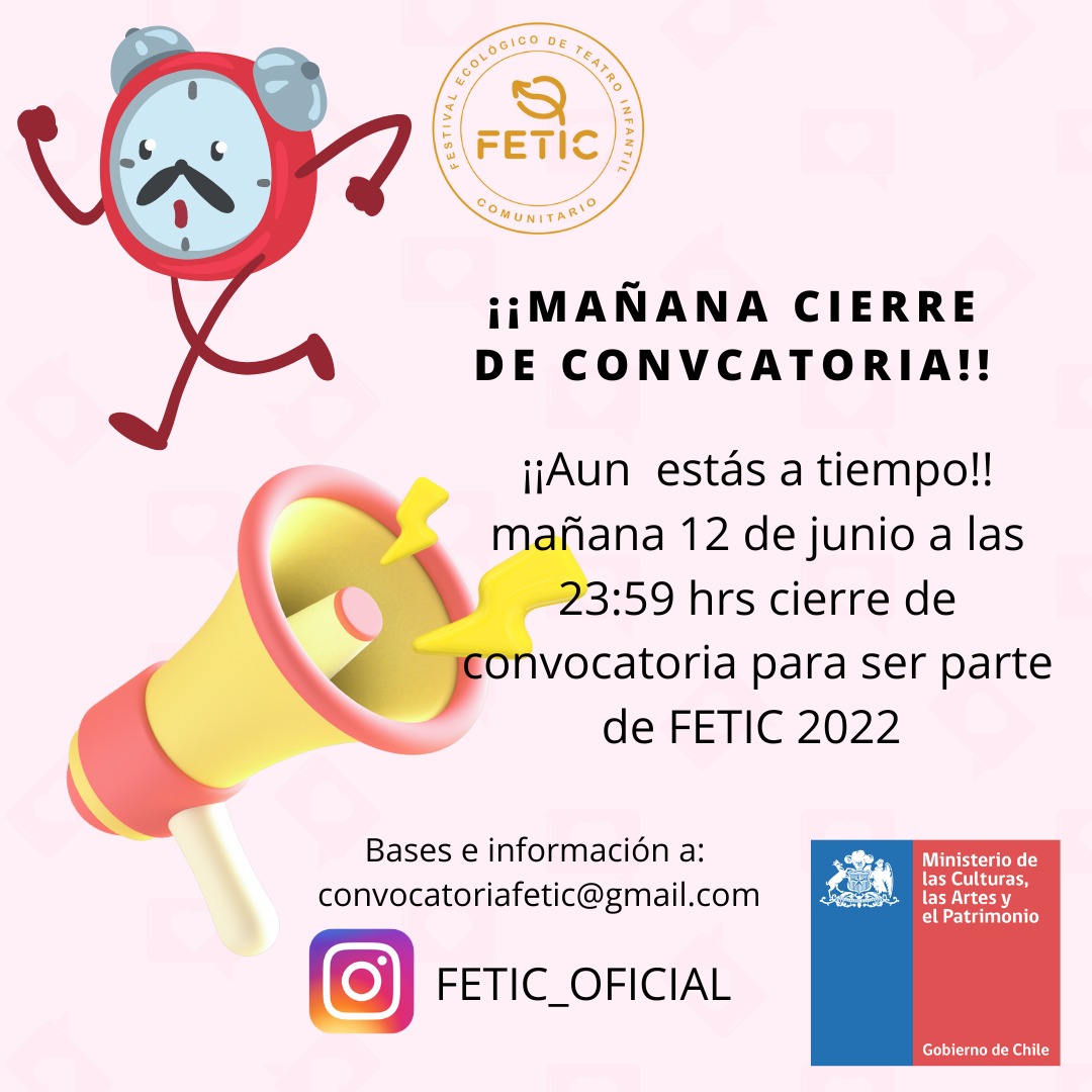Fetic_'s tweet photo. Pide las bases en: convocatoriafetic@gmail.com !! https://t.co/F5zpmKlKNg